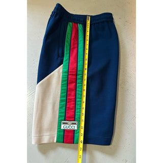 NWT $1350 Gucci Men Short Pants Blue/Multiclor Size L