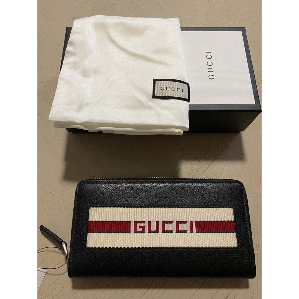 New $870 Gucci Large Wallet Gucci Monogram Black 408831 Italy