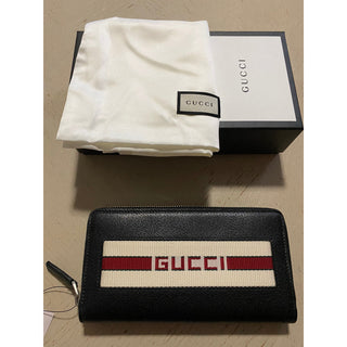 New $870 Gucci Large Wallet Gucci Monogram Black 408831 Italy