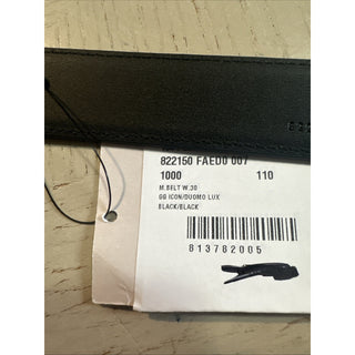 New Gucci Men’s GG Print Leather Belt Black 110/44