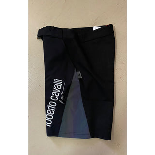 NWT $415 Roberto Cavalli Mens Swim Short Pants Black Size S