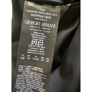 Giorgio Armani Men Wool Dress Pants Black 32 US/48 Eu New $795