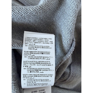 Versace Embroidered Non-brushed Sweater Gray XL 1011852 NWT $1000