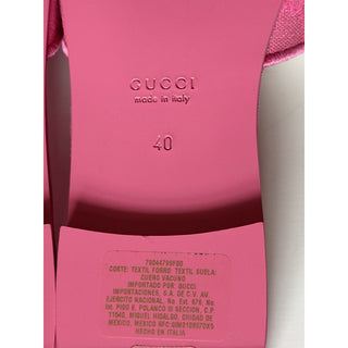 Gucci Interlocking G Pink Sandals 10 US (40 Euro) Italy 790447 NIB