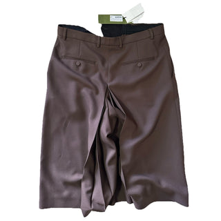 New $900 Gucci Skirt Pants Pants DK Brown 48 Eu