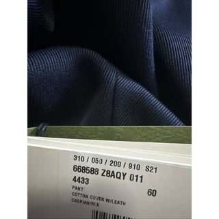Gucci Men Dress Pants Navy 42 US/60 Eu New $1200