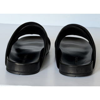 Bottega Veneta Men's Bridge Calf Leather Sandals Black 8 US 754187 IT NIB $990