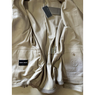 NWT $6500 Giorgio Armani Men’s Suede Jacket Blazer taupe-beige 44 US/54 Eu Italy