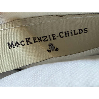 Mackenzie Childs Black Checks And Stripes Throw Pillow 20"x20" NWT