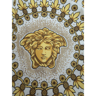 Versace Medusa Print with Studs Ivory Cotton Jersey T-Shirt XL 1011861 NWT $925