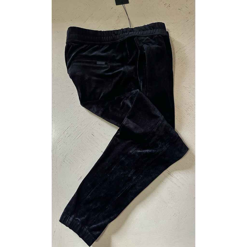 Saint Laurent Men Velvet Drawstring Jogging Sweatpants Pants Black L NWT $1190