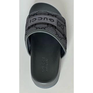 Copied - Gucci Men’s Ripstop GG Gray/Black Sandals 10.5 US (Gucci 10) 771466 NIB