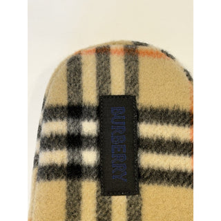 Burberry Check Wool Blend Slippers Beige Men 9 US (42 EUro) IT 8123284 NIB $525