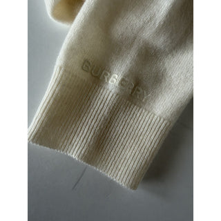 Burberry Violeta 100% Cashmere V-Neck Sweater Vanilla Medium 8099156 NWT $1150