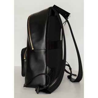 Versace Greca Embossed Leather Black Backpack Made in Italy 1020735NWT $1925