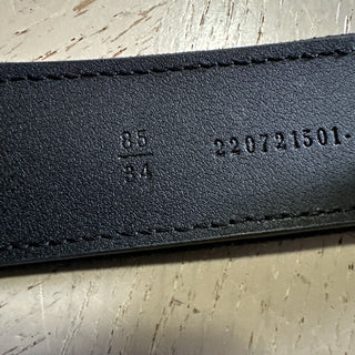 New $750 Fendi Womens FF Logo Leather Belt Black/Brown/White 34/85