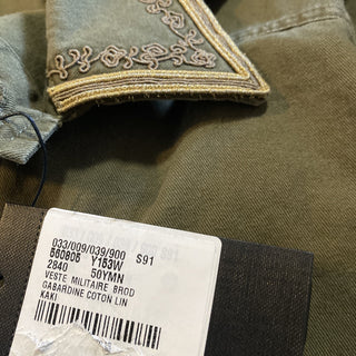 New $2290 Saint Laurent Jacket Coat Green/Kaki 40 US ( 50 Eu ) Italy