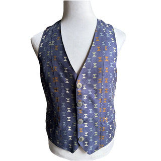 New $1495 Giorgio Armani Men Gilet Vest Blue 40 US ( 50 Eu ) Italy
