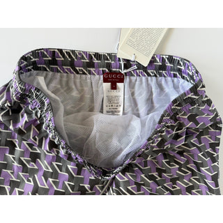 Gucci Men's Boxer Stone/Lilac Nylon Swim Shorts 30 US (46 Euro) Italy 787899