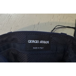 Giorgio Armani Men Wool Dress Pants Navy 32 US/48 Eu New $795