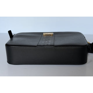 Versace Embossed Greek Key Black Crossbody Leather Camera Bag 1020736 NWT $1400