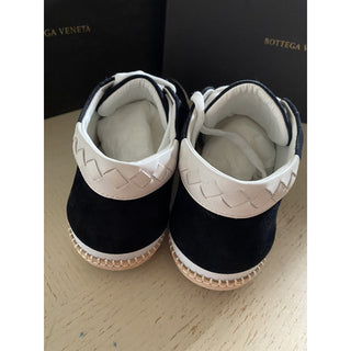 NIB $830 Bottega Veneta Men Suet/Leather Sneaker Shoes Black 7 US/40 Eu