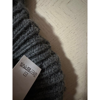 Brunello Cucinelli Cashmere Cable Knit Sweater Dress Charcoal Size S New $5395
