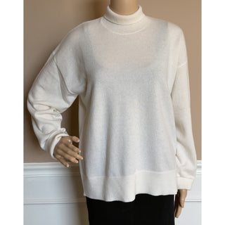 Burberry Moira 100% Cashmere Turtleneck Sweater Vanilla Small 8091228 NWT $1250