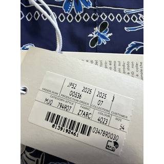 New $1300 Gucci Men’s Flower Bandana Print Shirt Blue Size 54/XXL