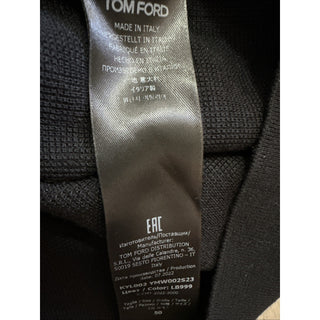 NWT $1790 TOM FORD Men’s Wool/Silk Crewneck Sweater Black Size 50 Eu/M Italy