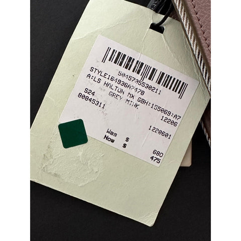 Burberry Halton MX Check Pale Cameo Wallet 80845311 NWT $680