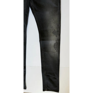 Versace Medusa Embroidered Black Stretch Jeans Men 30 US 1011835 1A13190 NWT