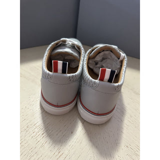 NIB Thom Browne Men Leather & Mesh Training Sneakers Shoes Gray 11 US/44 Eu Ita