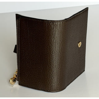 Burberry Edie Bifold Ebony Brown Wallet 8113144 Made in Italy NWT $595