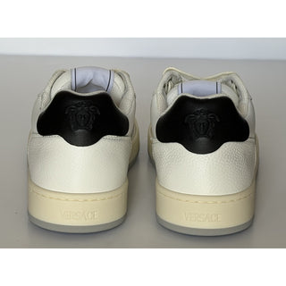 Versace Leather Mesh Sneakers White Pink Acid Green 10 US 40 Euro) 1023442 NIB