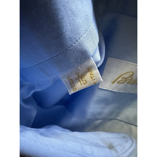 Brioni Men’s Dress Shirt Blue 15/39 Italy