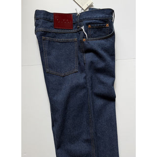 Gucci Cropped Slim Denim Jeans Dark Blue Men 34 US 793332 XDCYY NWT