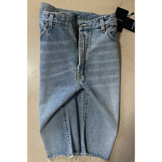 NWT $799 Saint Laurent Men High Rise Jeans Short Pants Blue 36 ( Measured 38 )