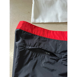 NWT $890 Ferragamo Men’s Swim Short Black/Red size 38 US/54 Eu Italy
