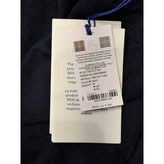 Burberry Lea 100% Wool Navy Sweater Medium 8091167 NWT $830