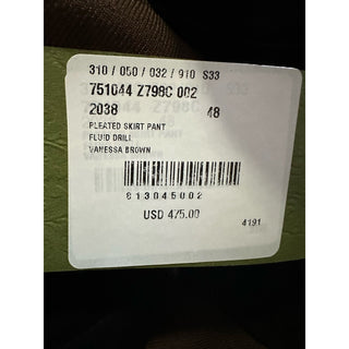 New $900 Gucci Skirt Pants Pants DK Brown 48 Eu