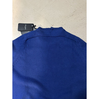 NWT $890 Saint Laurent Men’s Crewneck Sweater Blue Size XL Italy