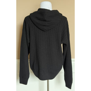 Versace Medusa Embroidered Sweater with Hoodie Black 52 US 1018713 IT NWT $1890