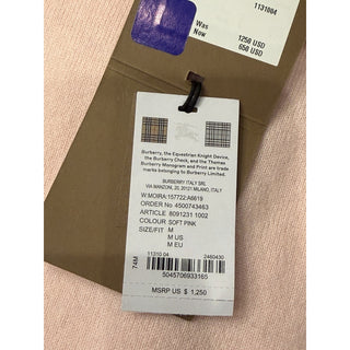 Burberry Moira Cashmere Turtleneck Sweater Soft Pink Medium 8091231 NWT $1250