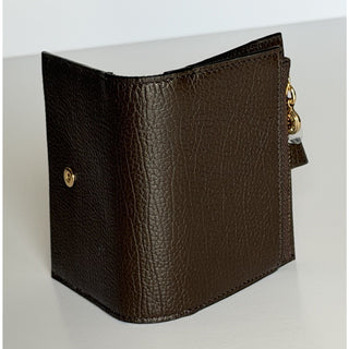 Burberry Edie Bifold Ebony Brown Wallet 8113144 Made in Italy NWT $595