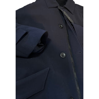 New $3995 Giorgio Armani Men Trench Coat Coat Navy 40 US/50 E Italy