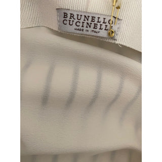 NWT Brunello Cucinelli Girl Marine Cap Hat White/Blue Size 6