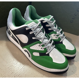 New Gucci Men Demetra Basket Sneakers Green/Black/White 15 US/14 UK 697882