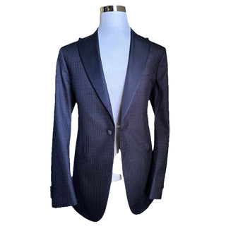 NWT $3795 Giorgio Armani Men Tuxedo Jacket Blazer Blue 42 US/52 Eu Italy