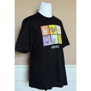 Versace Men’s Logo Compact Cotton Jersey T-Shirt Black 5XL 1013302 IT NWT $750